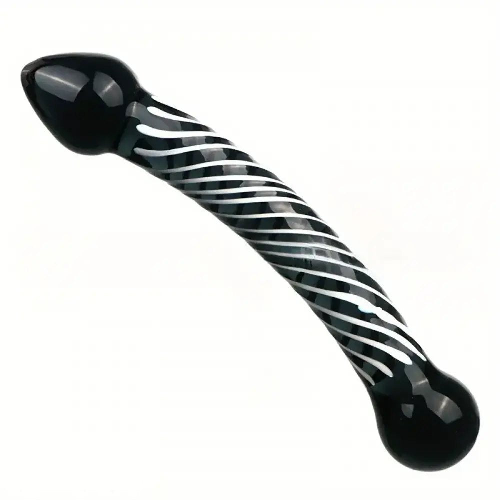 3-Piece Glass Dildo Set - Swirled Glass Dildo Trio