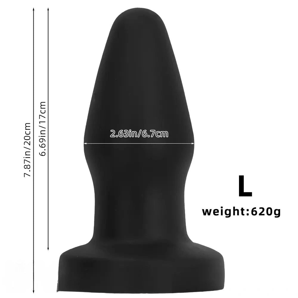 3-Piece Graduated Anal Plug Set - Silicone Butt Plug Kit