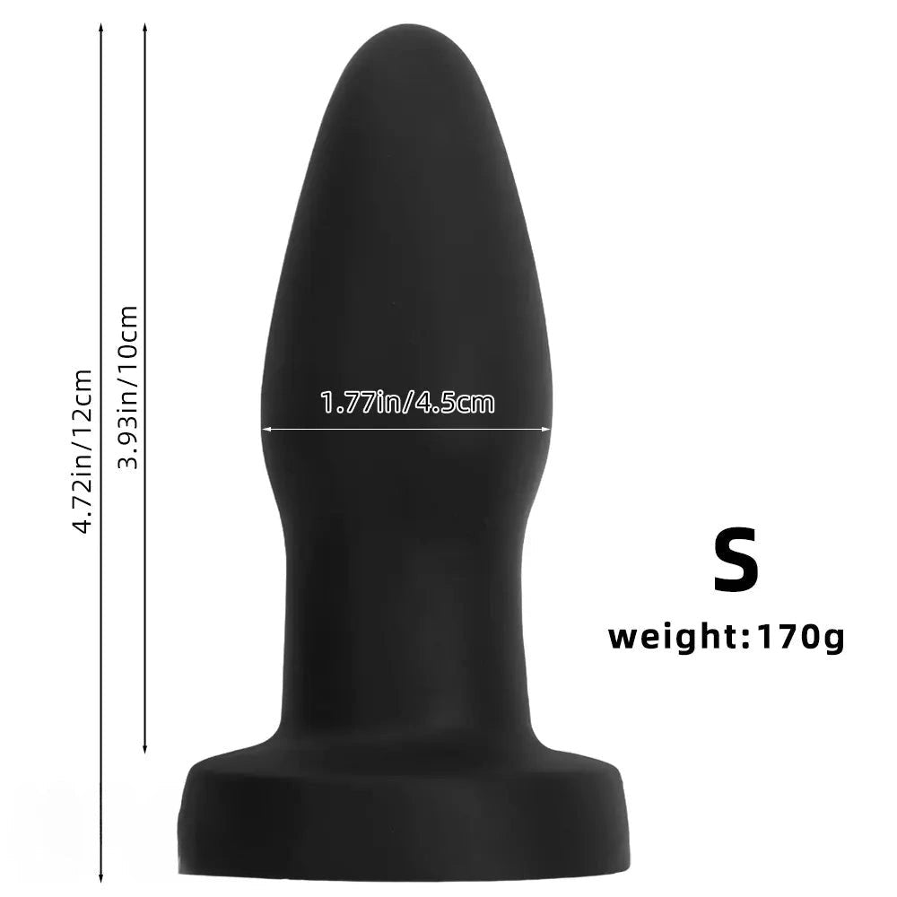 3-Piece Graduated Anal Plug Set - Silicone Butt Plug Kit