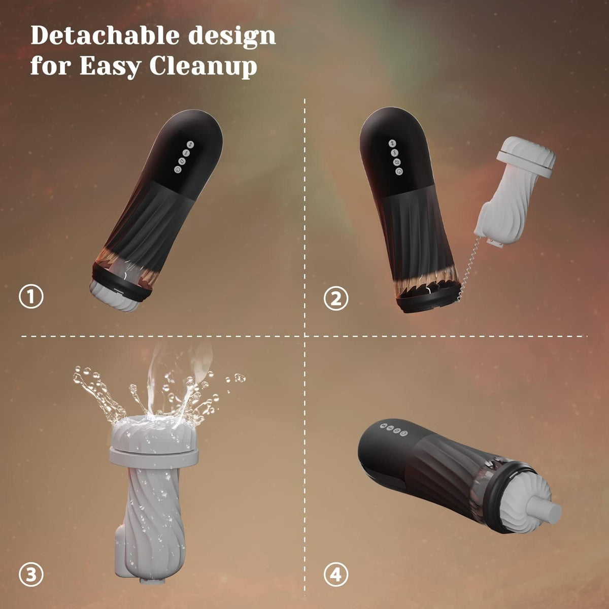 3D Textured Rocket Stroker - Male Masturbator Toy