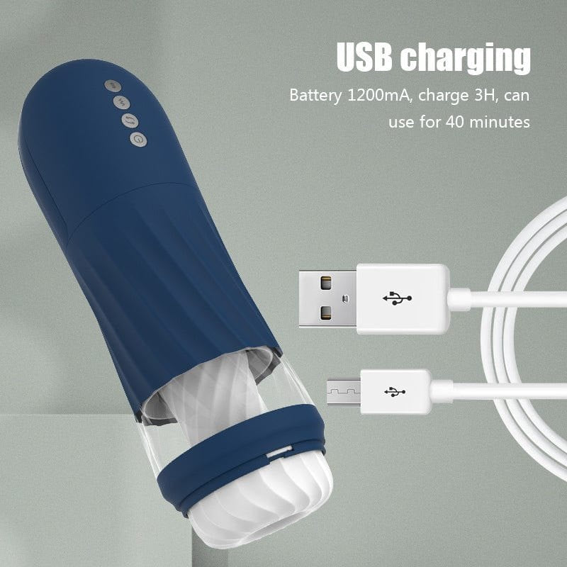 3D Textured Rocket Stroker - Male Masturbator Toy