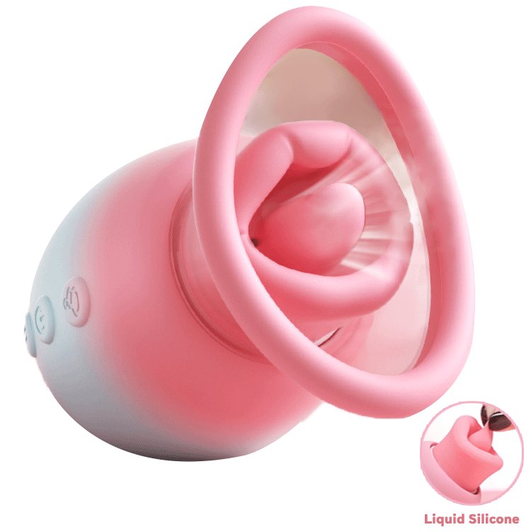 4-in-1 Rose Suction Vibrator - Clitoral Sucker Toy
