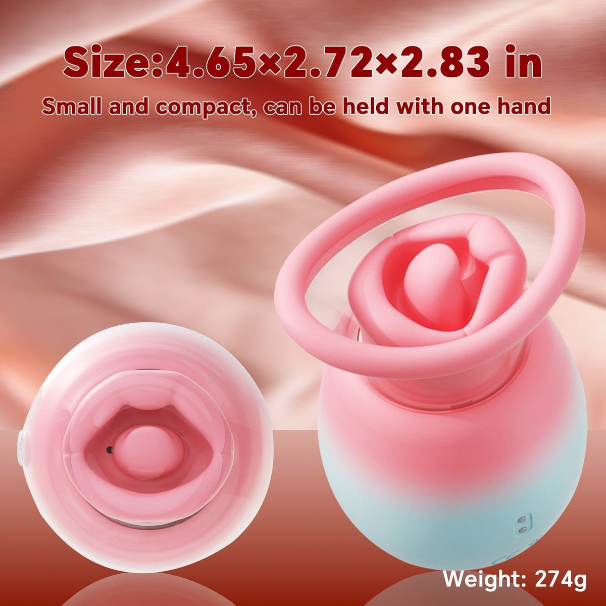 4-in-1 Rose Suction Vibrator - Clitoral Sucker Toy