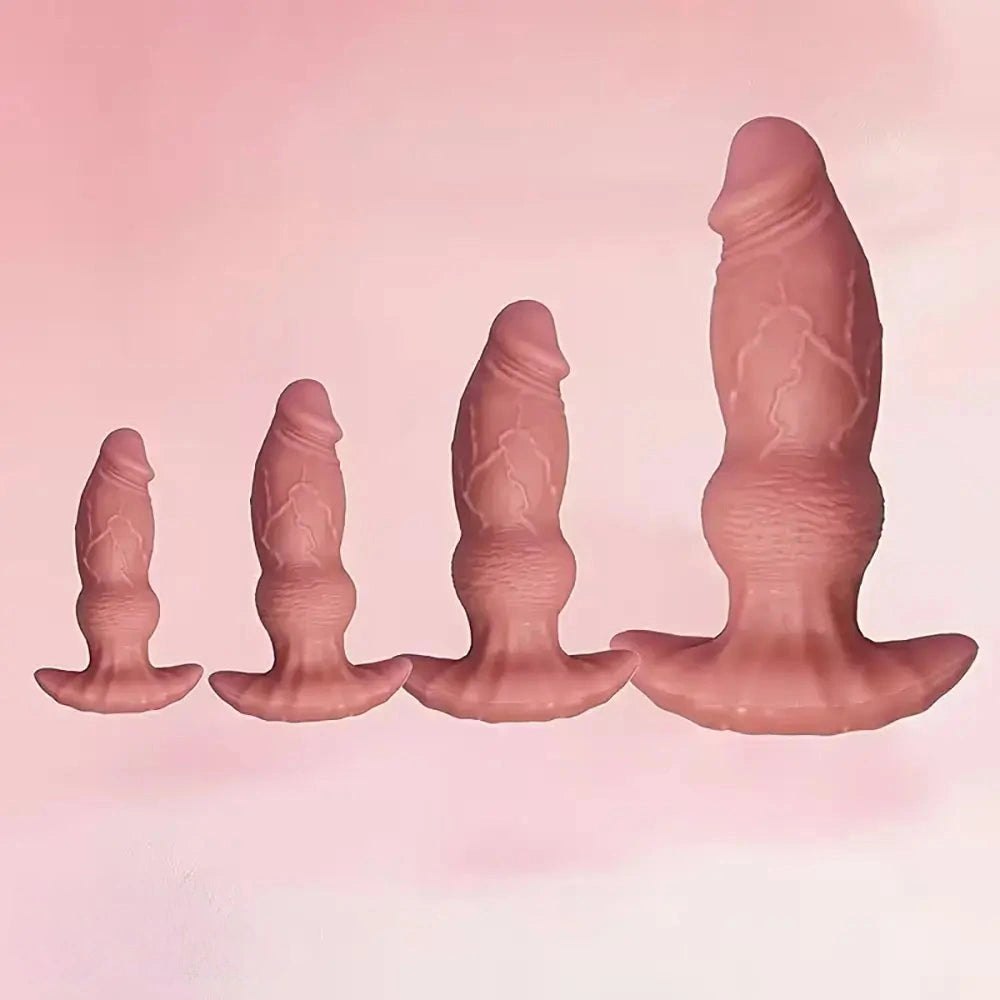 4-Size Realistic Silicone Dildo - Big Beginner to Advanced Dildo