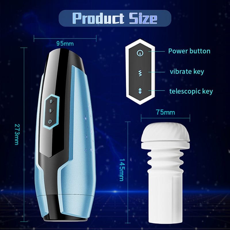 5-Mode Climax Male Masturbator - Hands-Free Stroker Cup