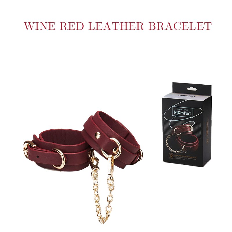 5-Piece Leather Bondage Set - Leather BDSM Restraint Kit
