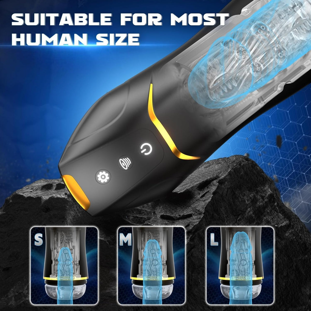 5-Sucking 10-Vibration Masturbator - Male Masturbator Toy