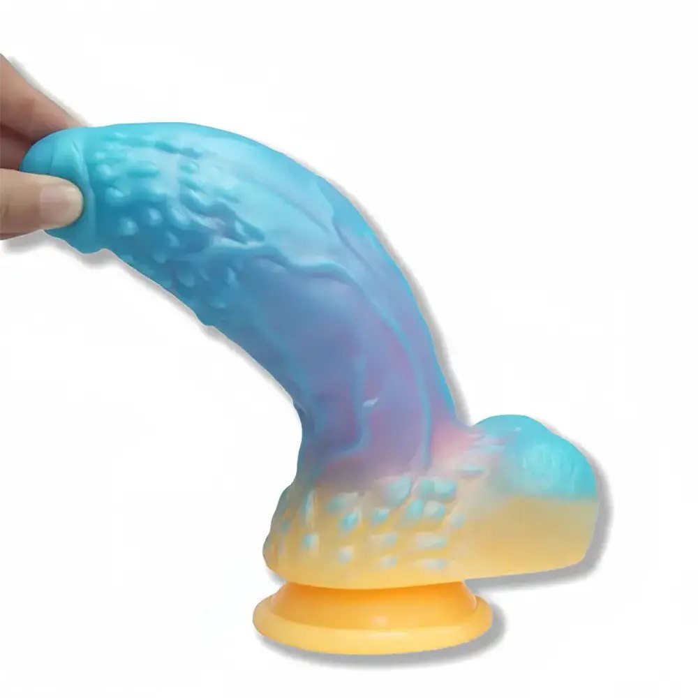 6.92in Glow Fantasy Silicone Dildo - Fantasy Dildo