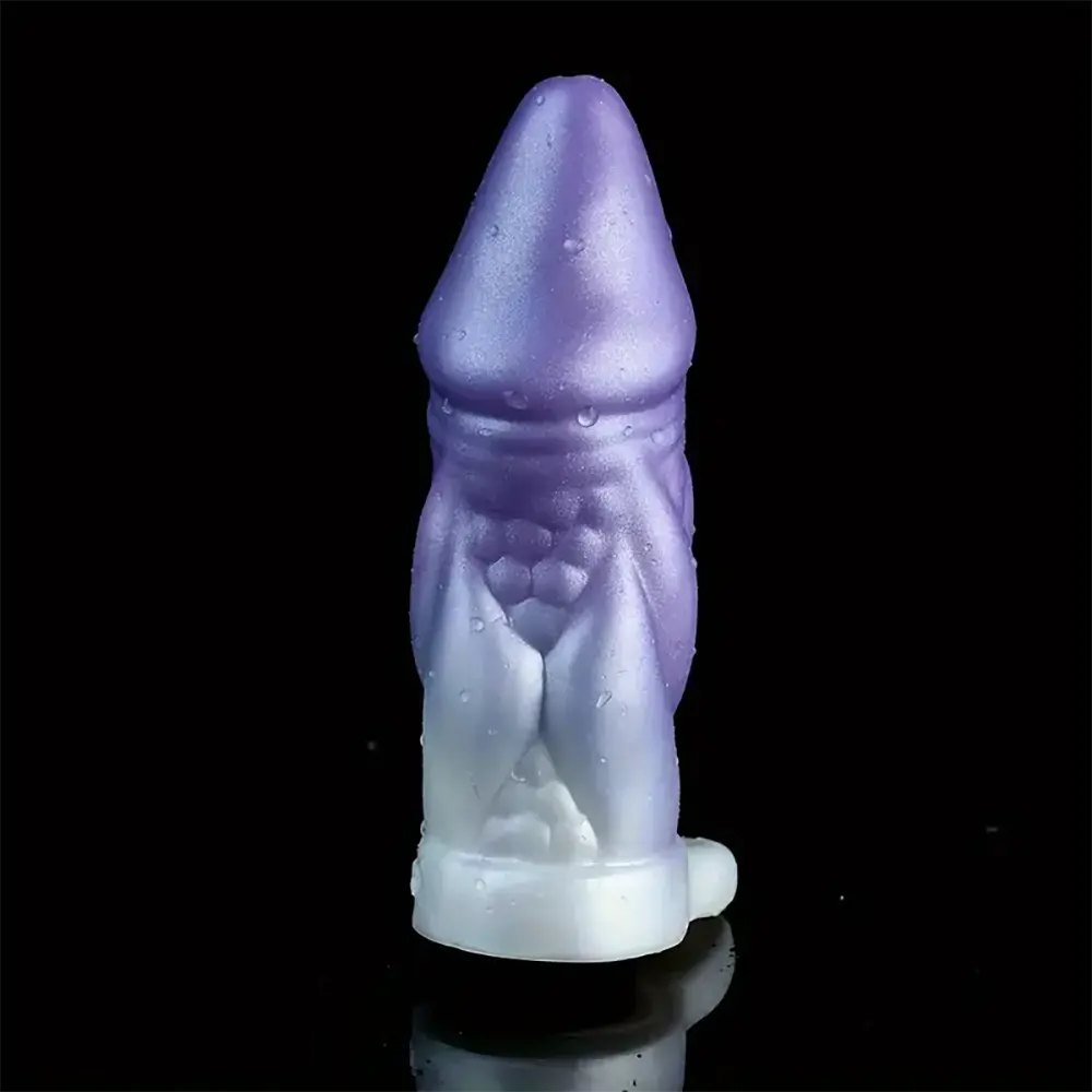 6in Hollow Cock Sleeve Extender - Silicone Extender Sleeve