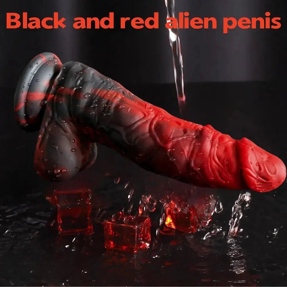 7.48in Slim Silicone Suction Dildo - Realistic Dildo