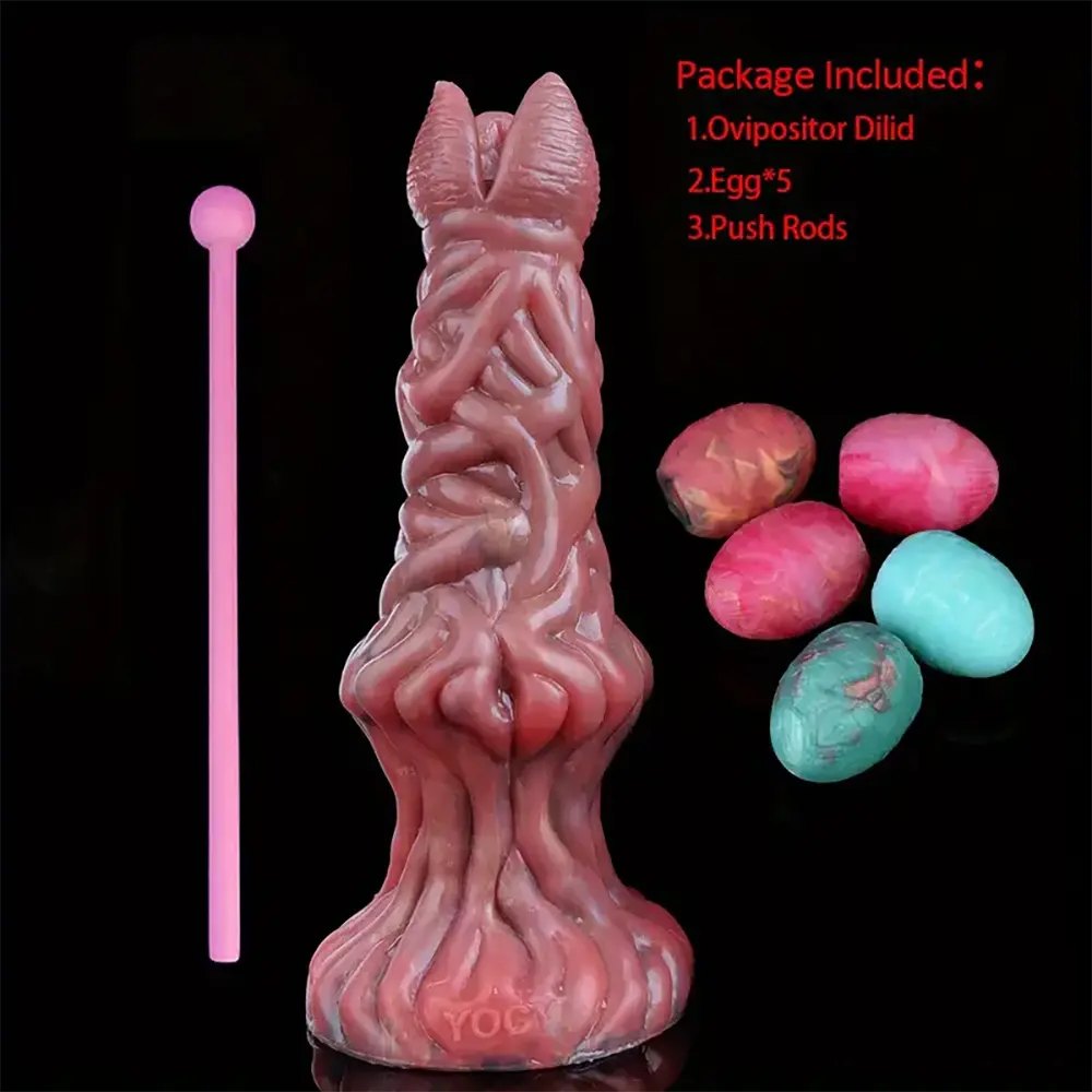 7.99in Alien Ovipositor Fantasy Dildo - Knotted Fantasy Dildo