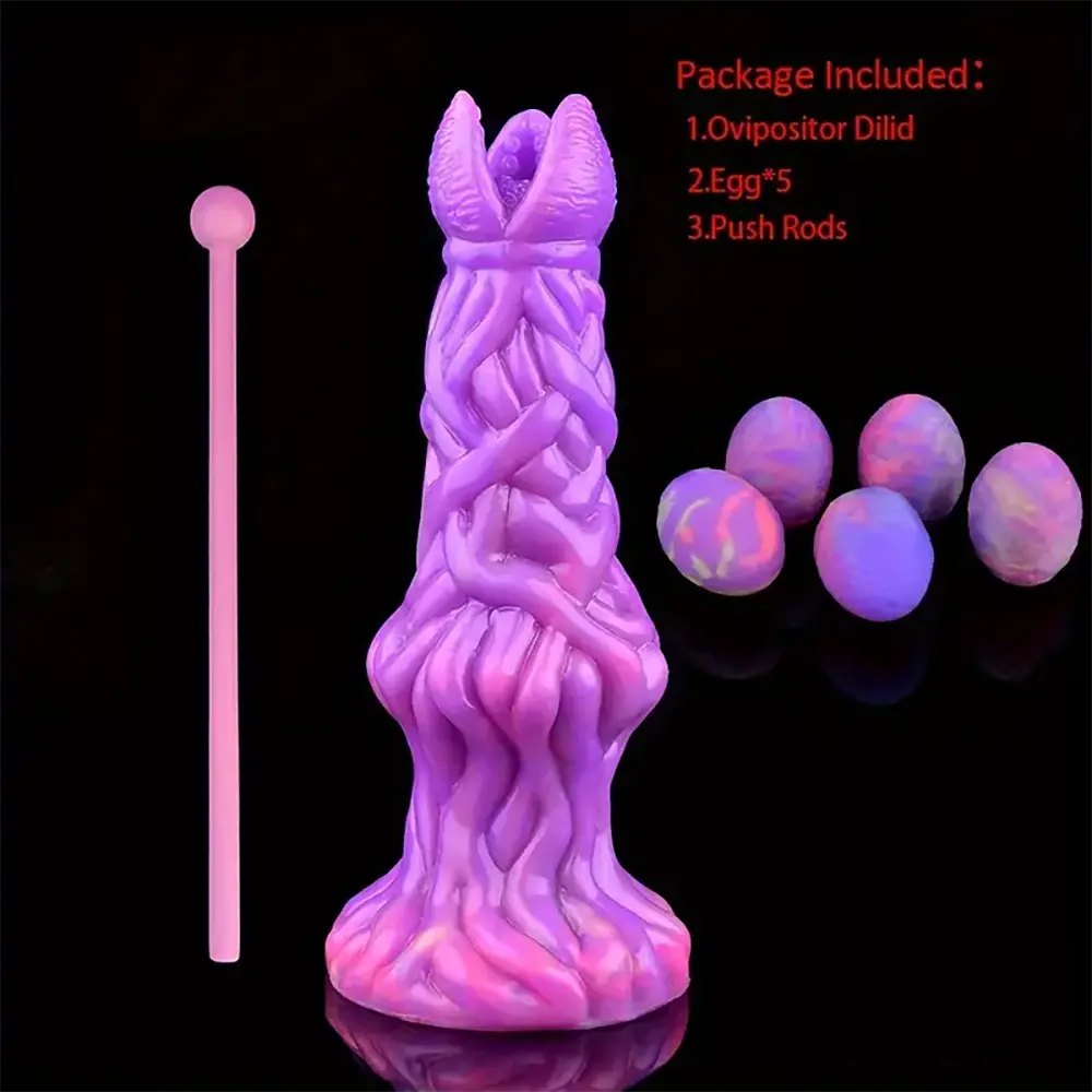 7.99in Alien Ovipositor Fantasy Dildo - Knotted Fantasy Dildo
