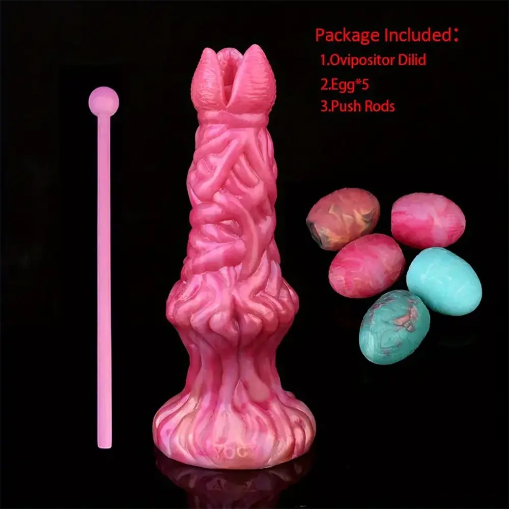 7.99in Alien Ovipositor Fantasy Dildo - Knotted Fantasy Dildo