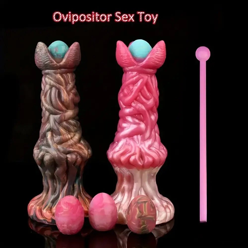7.99in Alien Ovipositor Fantasy Dildo - Knotted Fantasy Dildo