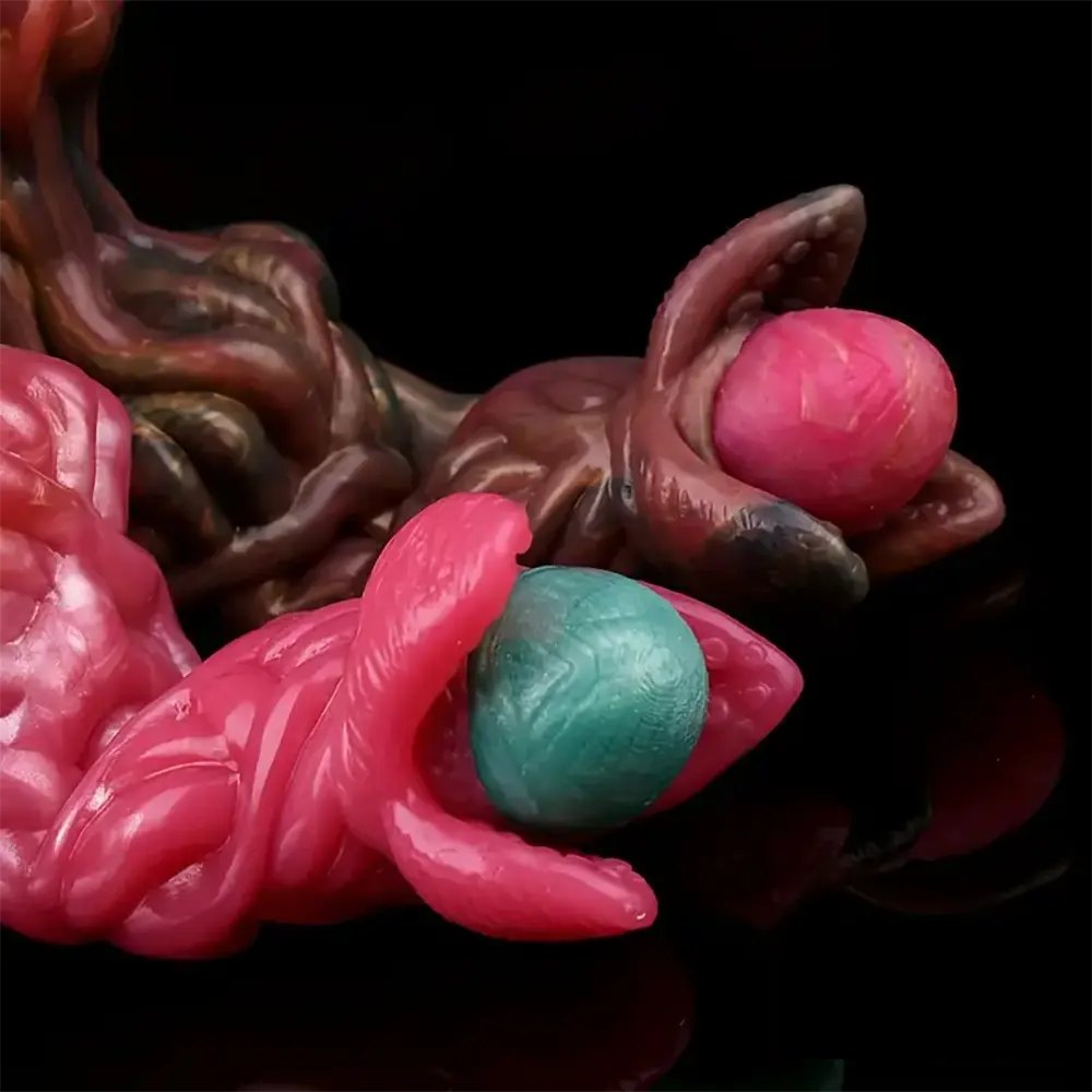7.99in Alien Ovipositor Fantasy Dildo - Knotted Fantasy Dildo