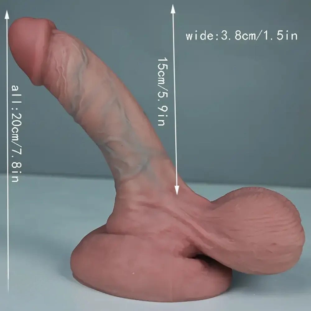 7-Size Flesh Silicone Dildo - Realistic Big Silicone Dildo
