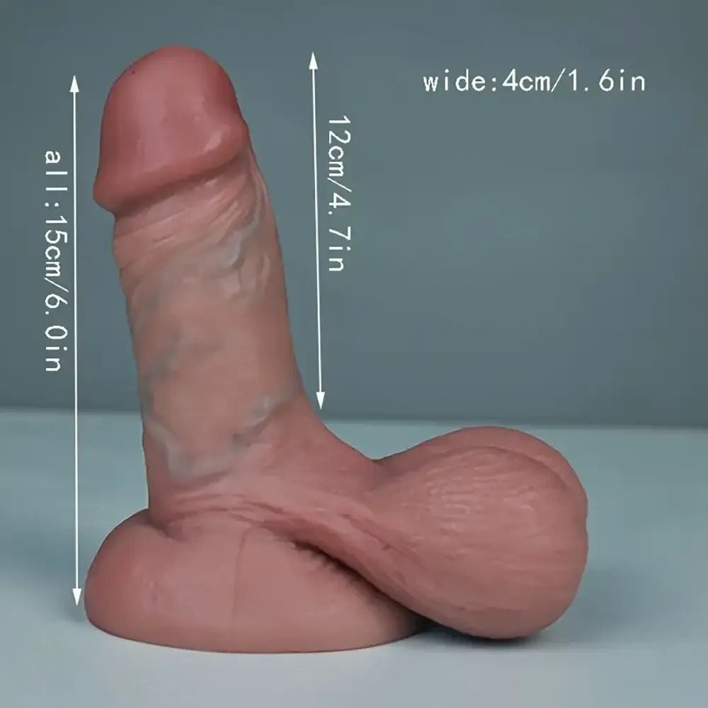 7-Size Flesh Silicone Dildo - Realistic Big Silicone Dildo