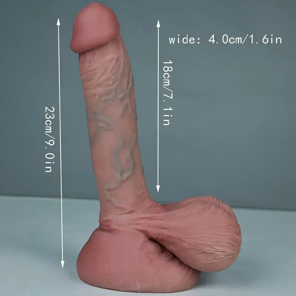7-Size Flesh Silicone Dildo - Realistic Big Silicone Dildo