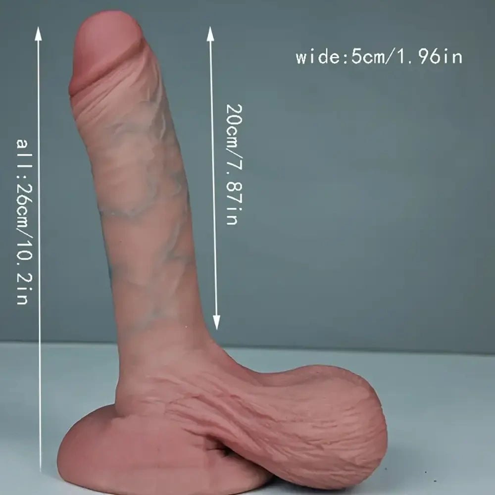 7-Size Flesh Silicone Dildo - Realistic Big Silicone Dildo