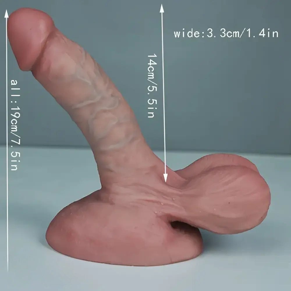 7-Size Flesh Silicone Dildo - Realistic Big Silicone Dildo