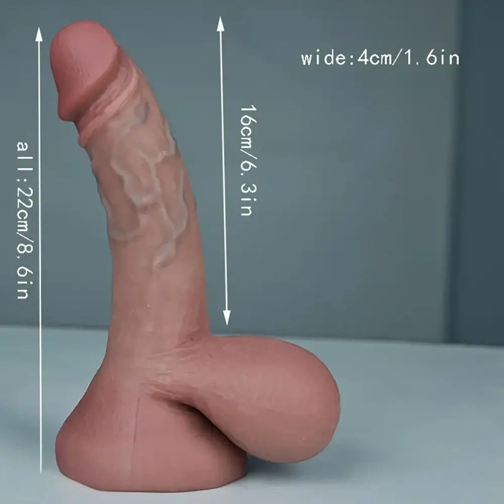 7-Size Flesh Silicone Dildo - Realistic Big Silicone Dildo