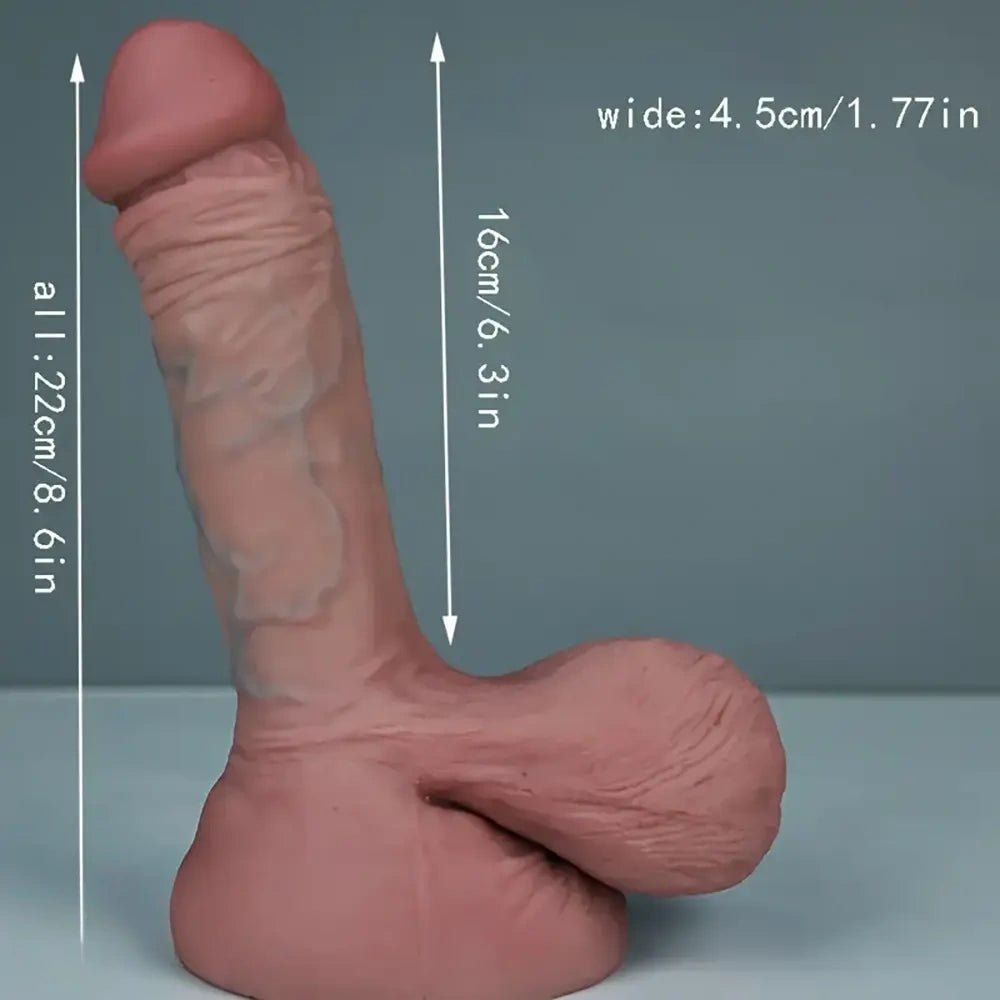 7-Size Flesh Silicone Dildo - Realistic Big Silicone Dildo