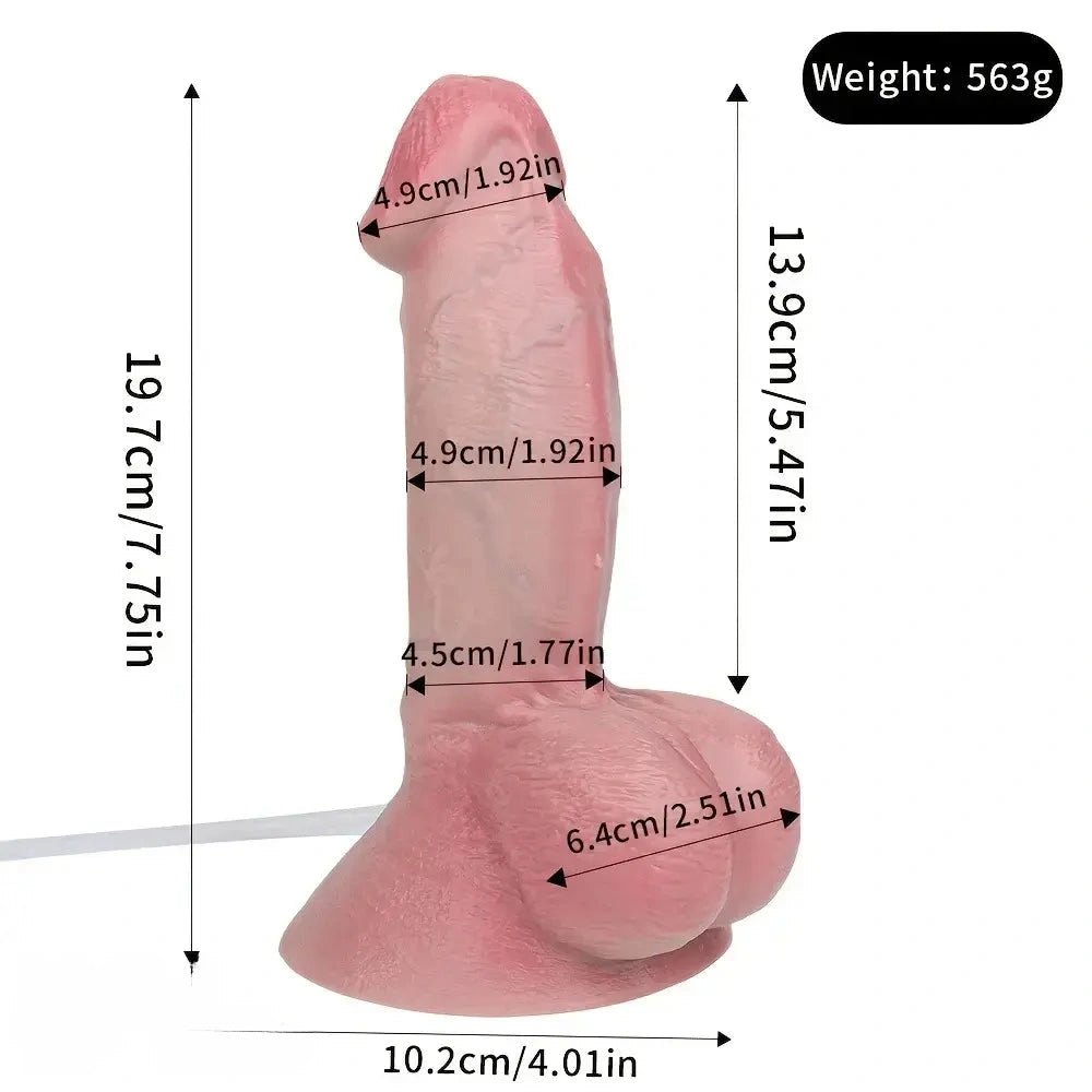 7.75in Curved Silicone G-Spot Dildo - Curved G-Spot Dildo