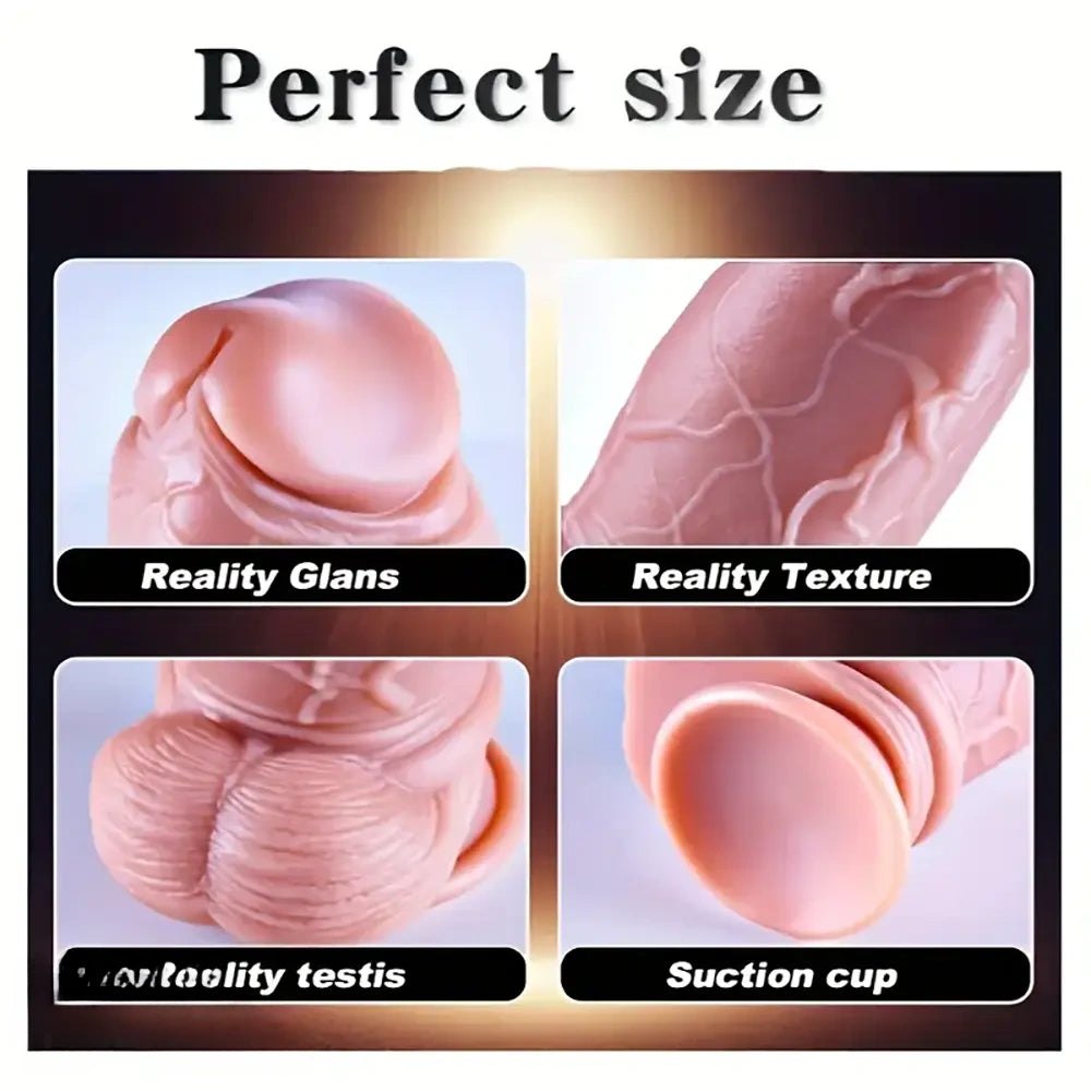 8.3in Thick Silicone Balls Dildo - Huge Big Dildo