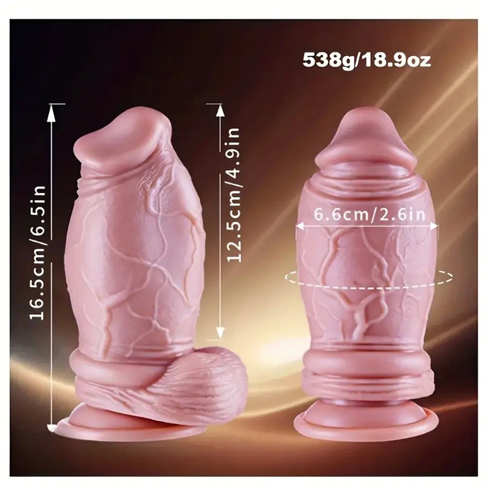 8.3in Thick Silicone Balls Dildo - Huge Big Dildo