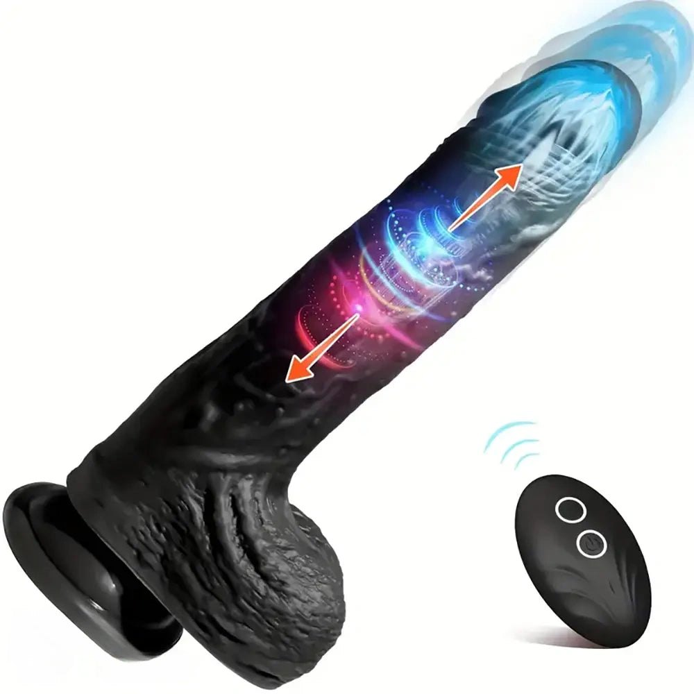 8.58in Slim Black Silicone Dildo - Slim Realistic Dildo