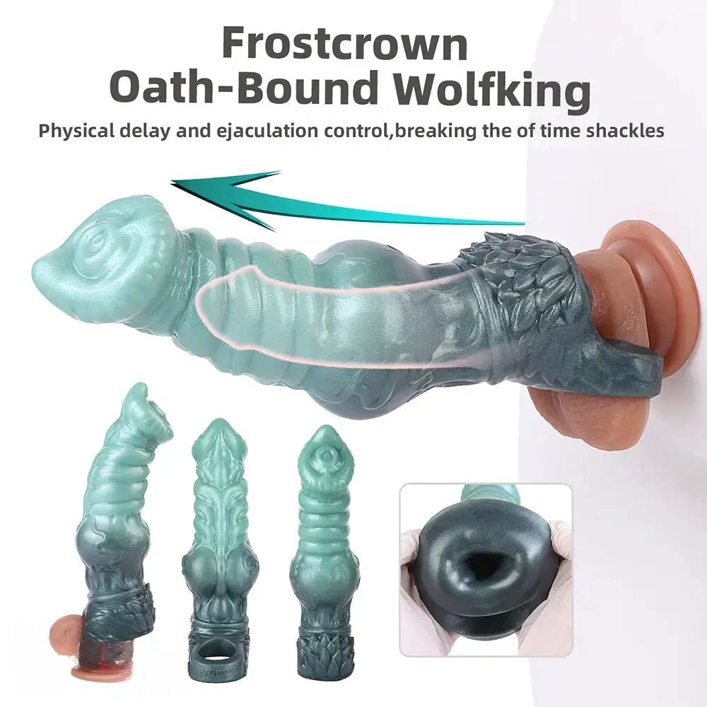 8.58in Wolf Knot Animal Dildo - Animal Style Dildo