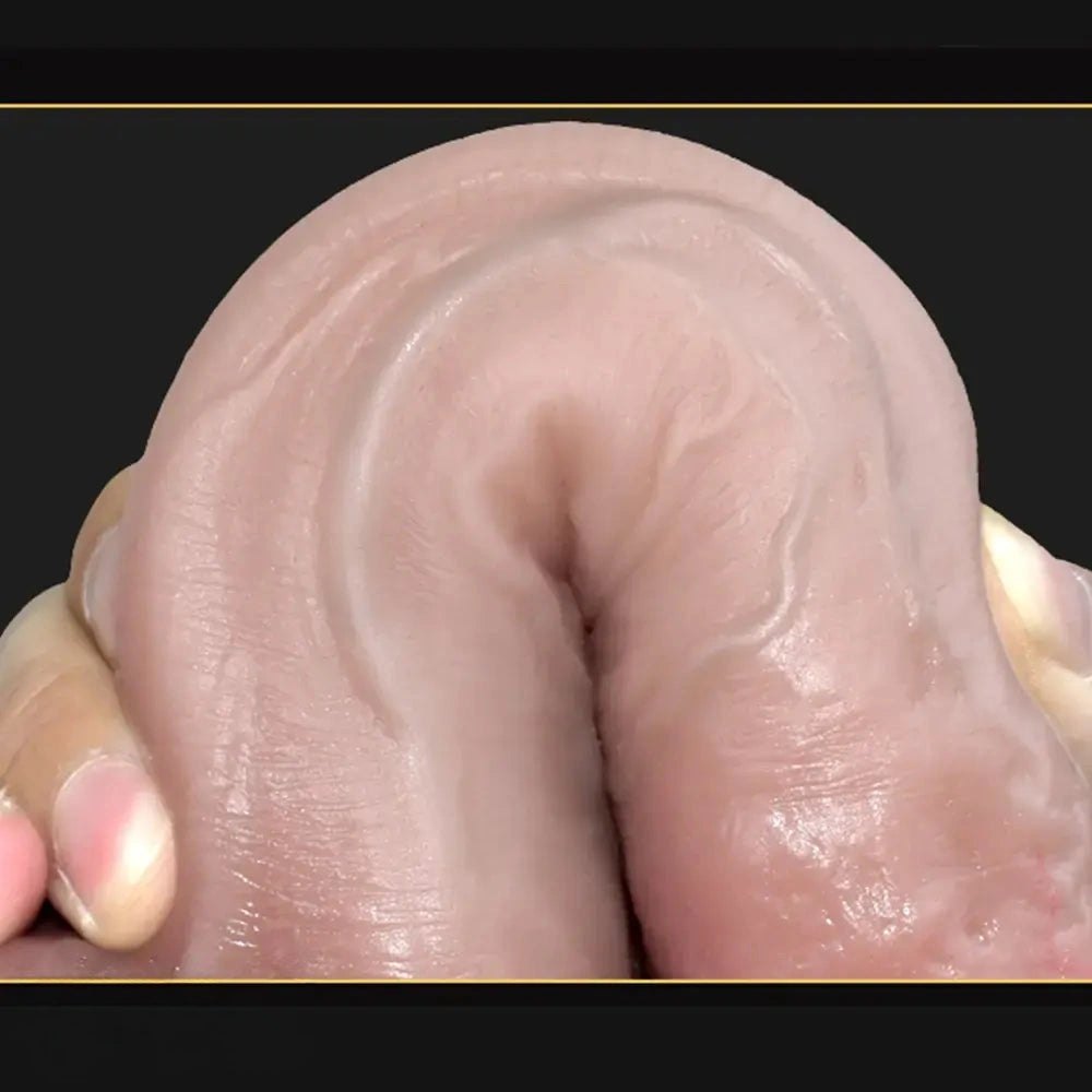 8.46-Inch Curved Silicone Dildo - Realistic Dildo