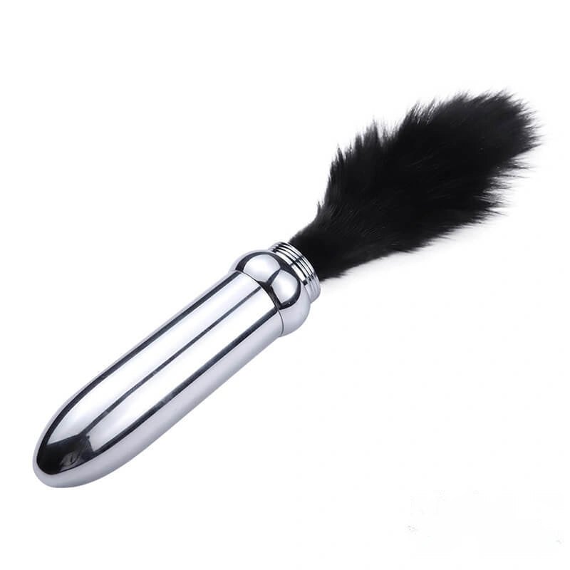 8.66in Aluminum Alloy Metal Dildo - Silver Metal Wand Dildo