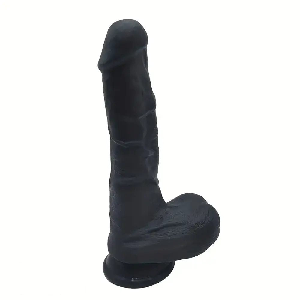 8.66in Big Suction Cup Dildo - Hands-Free Silicone Build