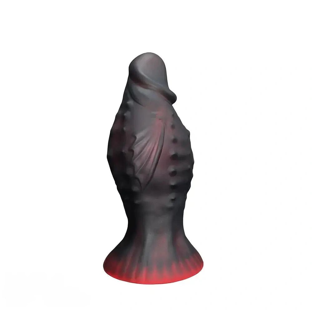 9.84in Black Dragon Spike Dildo - Fantasy Silicone Dildo