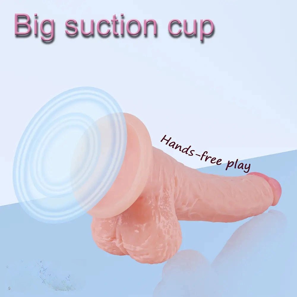 9.45-Inch PVC Suction Cup Dildo - Realistic Dildo