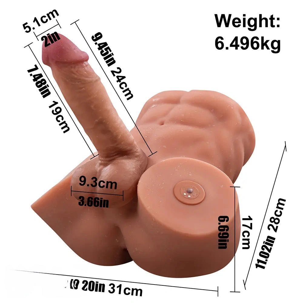 9.45-Inch TPR Heavyweight Dildo - Large Thick Dildo