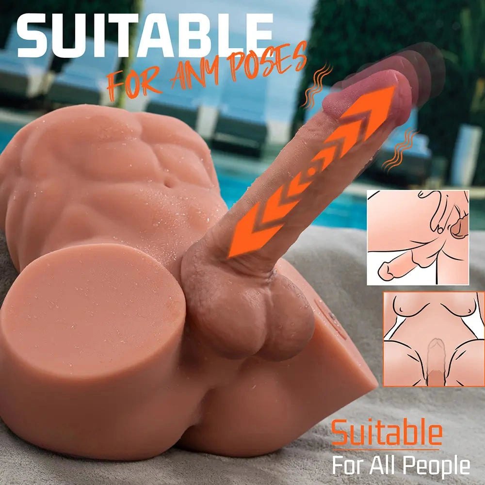 9.45-Inch TPR Heavyweight Dildo - Large Thick Dildo