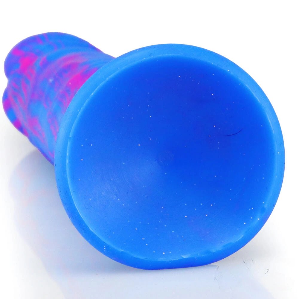 9.72in Multi-Color Silicone Dildo - Suction Cup Insertable Toy