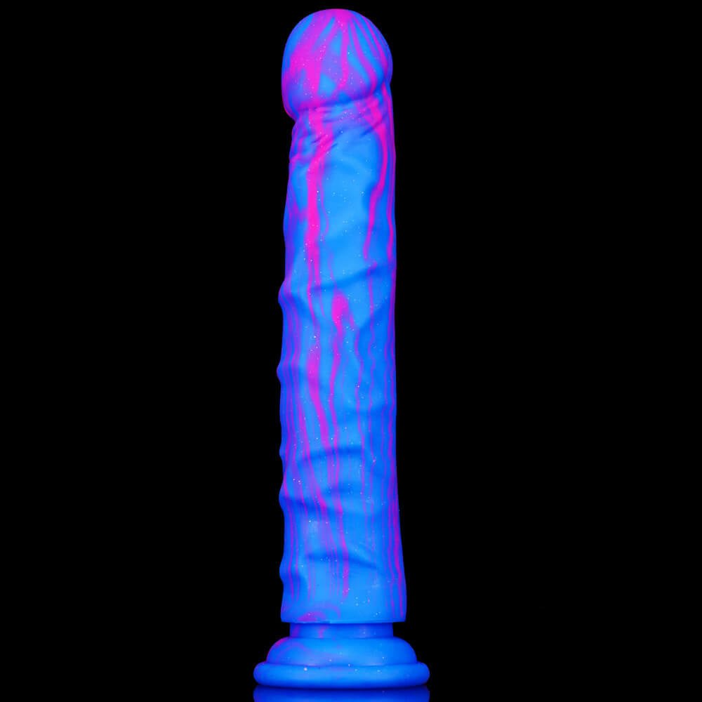 9.72in Multi-Color Silicone Dildo - Suction Cup Insertable Toy