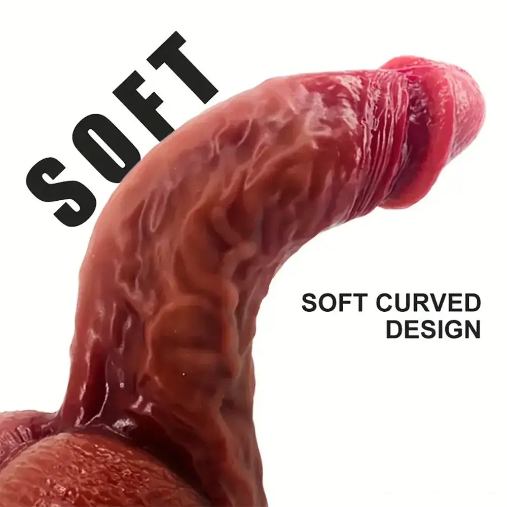 9.84in Suction Cup Dildo - Thick Hands-Free Suction Base