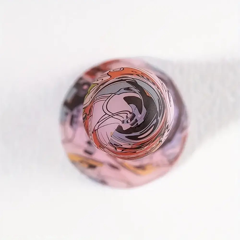 Abstract Print Fantasy Dildo - Novelty Silicone Dildo