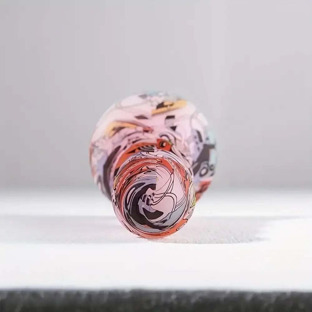 Abstract Print Fantasy Dildo - Novelty Silicone Dildo