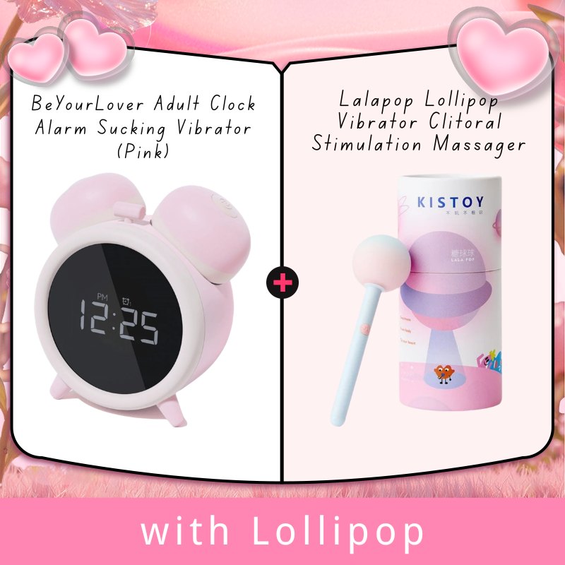 Alarm Clock Sucking Vibrator - App Remote Rose Toy