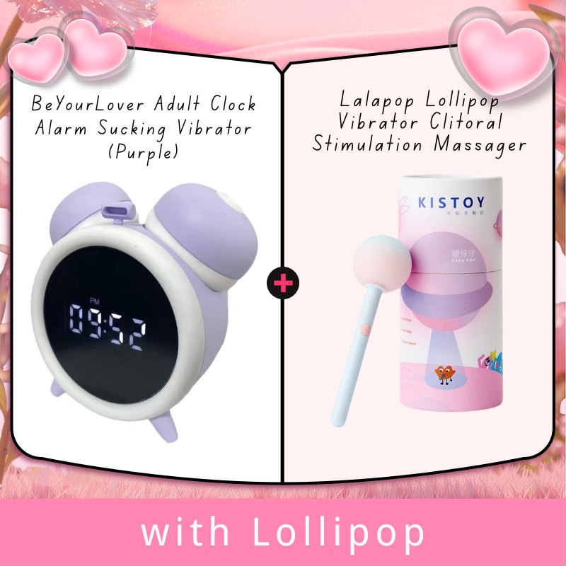 Alarm Clock Sucking Vibrator - App Remote Rose Toy