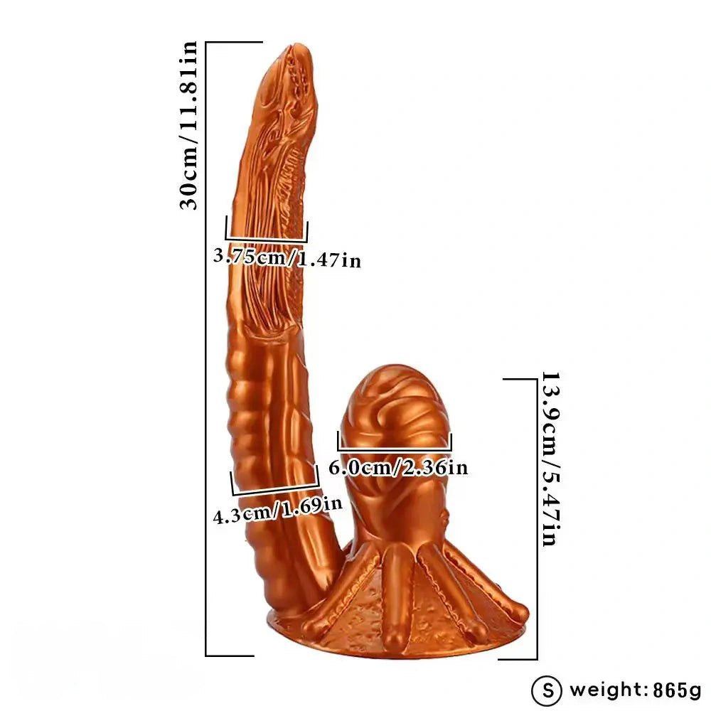 Alien Tentacle Fantasy Dildo - Silicone Strap On Dildo
