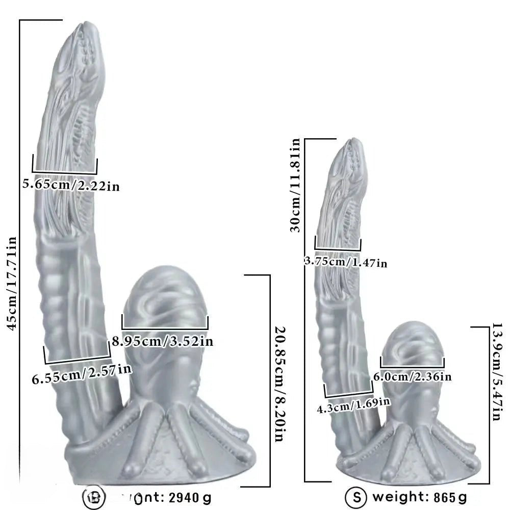 Alien Tentacle Fantasy Dildo - Silicone Strap On Dildo