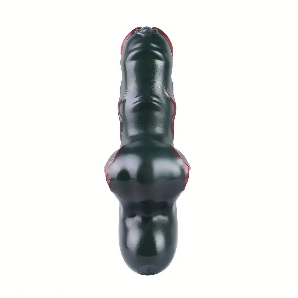 Alien Vein Fantasy Dildo - Red or Green Silicone Dildo