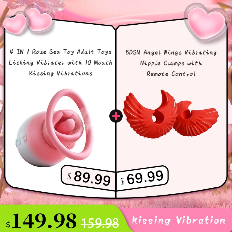 Angel Wing Vibrating Nipple Clamps - Wireless Remote Nipple Toys