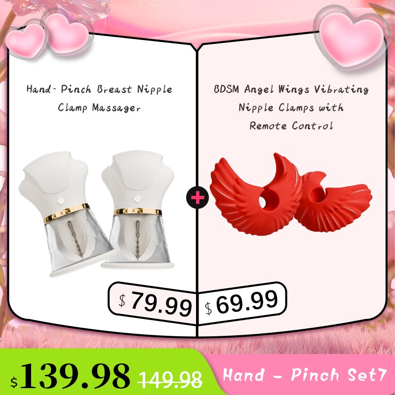 Angel Wing Vibrating Nipple Clamps - Wireless Remote Nipple Toys